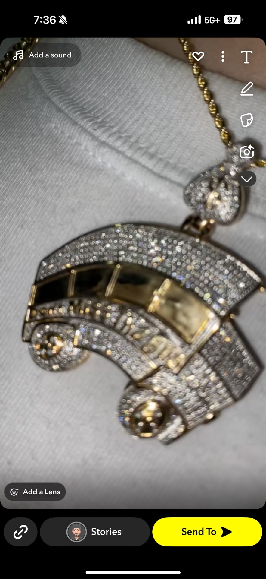 Diamond Bus Pendant (pendant only)