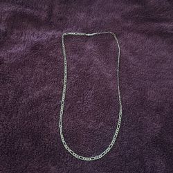 24 Inch Figaro Silver Chain (STAMPED)