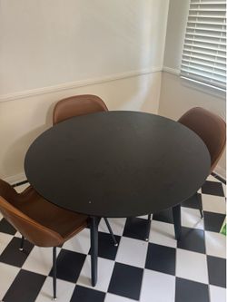 Mid century table and 4 chairs