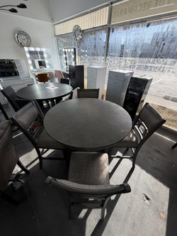 Modern 5-Piece Round Dining Set