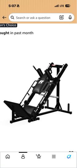RitFit Leg Press Hack Squat Machine with Linear Bearing, 1200LB