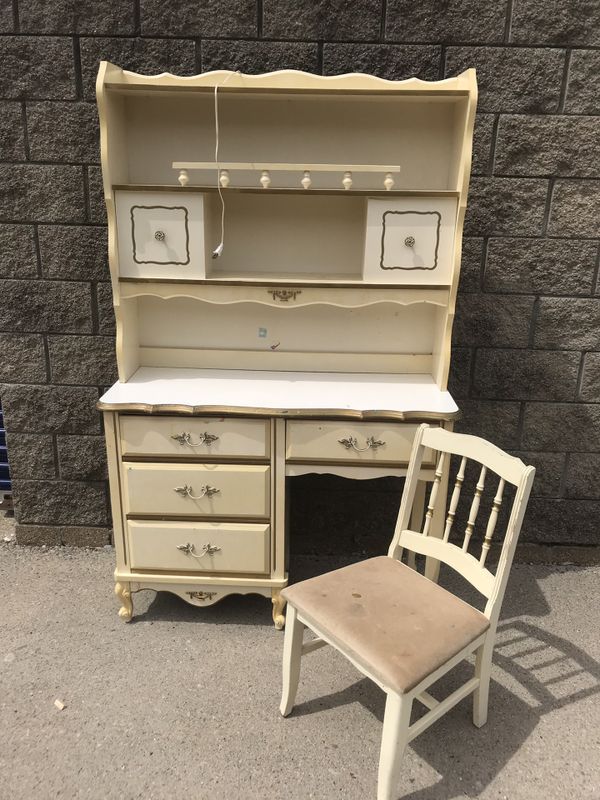 French Provincial Desk Hutch Chair For Sale In Sterling Heights