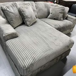 Plush Sectional Sofa Couch Finance and Delivery Available 