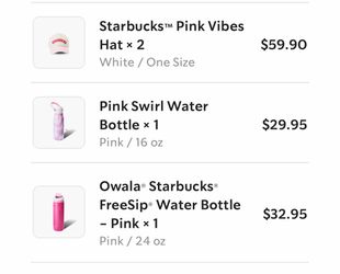 Starbucks Pink Drop