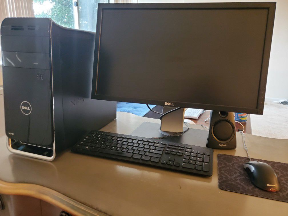 DELL PC, Monitor, Keybord, Mouse, Logitech Speakers