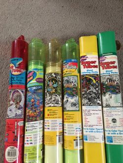 Set of 6 adult coloring posters