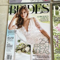 Various Issues Of Brides Magazines