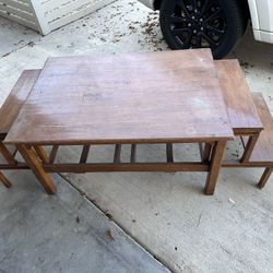Coffee/Lunch/Art Table  3 In 1 Table 