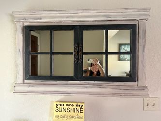 Farmhouse style mirror decor