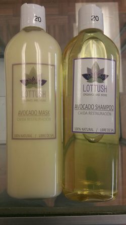 100% organic avocado shampoo and avocado mask conditioner