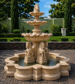 7 FT Horse Head Water Fountain – Luxury Outdoor Fountain
