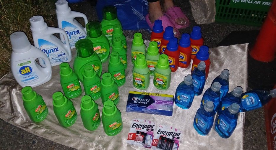 Gain Tide Purex Detergent Dawn Dish Soap Hygeine