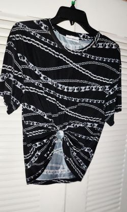 Paco Rabanne Chain Print U Ring Tshirt 