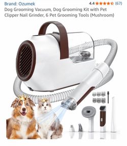 Ozumek Dog Grooming Vacuum Kit with 6 Tools