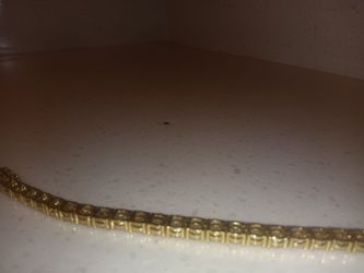 Gold Plated Diamond (Zirconia) Bracelet