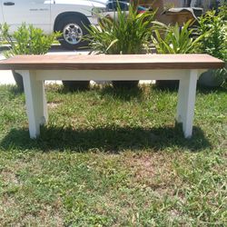 Solid wood Bench two tone