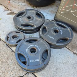 Fitness gear olympic weight plates set