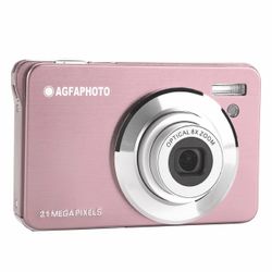 Pink Agfa Realishot DC5500 digital camera with 24 megapixels and 8x optical zoom
