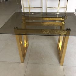 modern Large Coffee table Gold Color