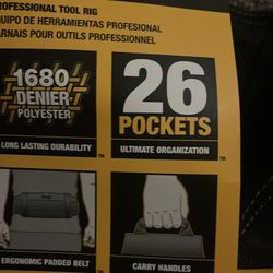 Dewalt Construction Tool Belt Brand New 