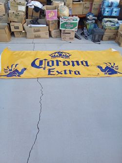 Corona Weather Proof Thick Plastic Stiff Corona Banner