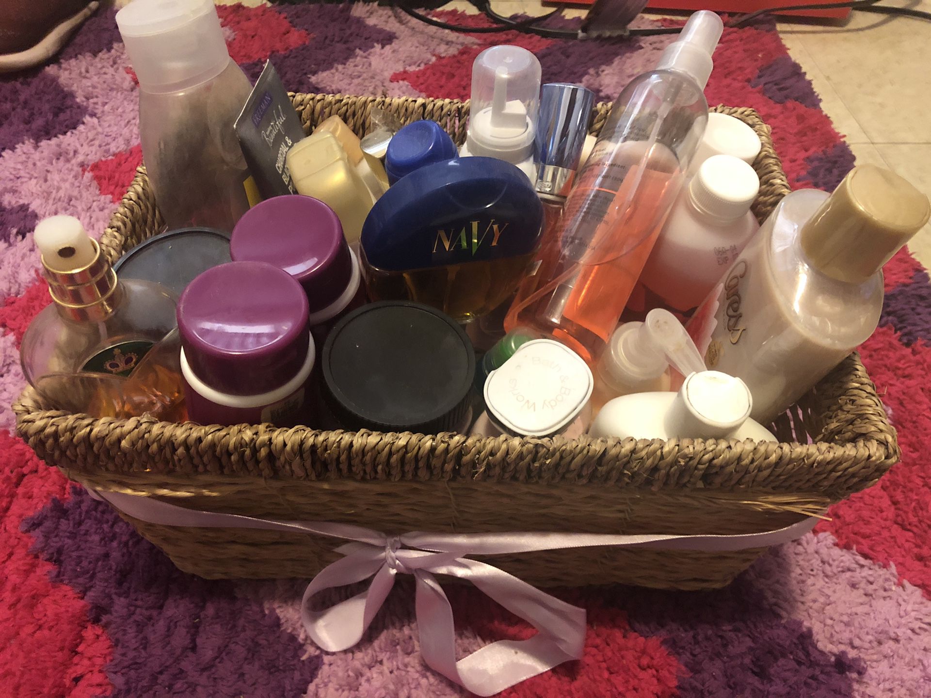 Basket of Misc. Beauty Items