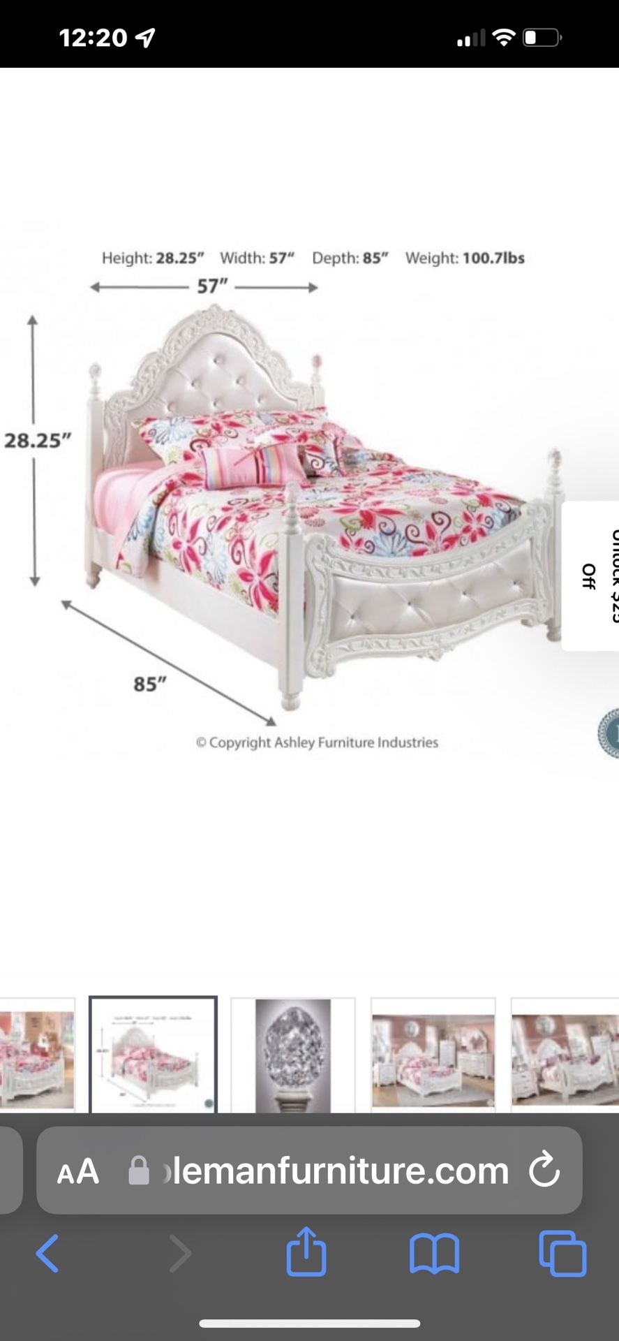 Signature Design by Ashley Exquisite Poster Bed Full Size Bedroom Set