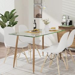 Tempered Glass Kitchen Table 