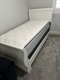 Twin Sleigh Bed and Dresser
