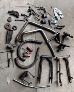Vintage Triumph Motorcycle parts