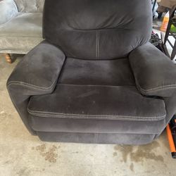 Dark Gray Large Recliner