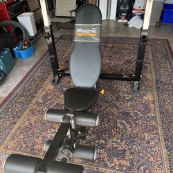 Powertec  Olympic Weight Bench With Leg Attachment