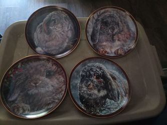 Bradford Exchange Collector Plates-Bunny Tales-7 plates