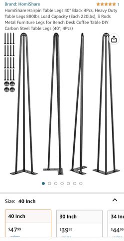 Brand New Table Legs 40 Inches