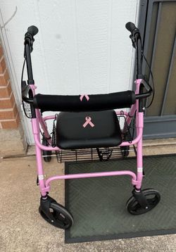Breast Cancer Awareness Folding Walker