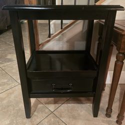 Black End Table/ Nightstand