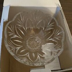 Marquis Waterford Poland Large Crystal Fruit Punch Bowl Salad Bowl Open Box New