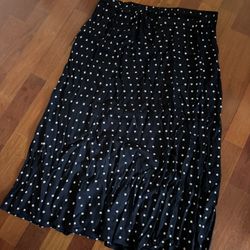 Old navy fluted femme xl skirt dots 