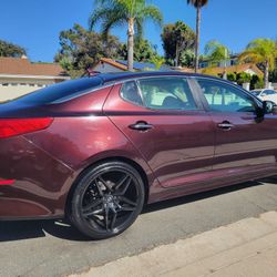 (14) Kia Optima, Clean Title, Low Miles, Factory Warranty, Smogged, 4 Cylinder Gas Saver, 20"Rims, Touchscreen Bluetooth Stereo, Runs Great