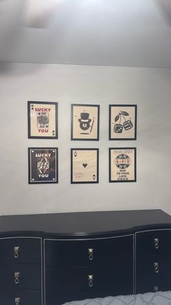 Set of 6 wall pictures Las Vegas