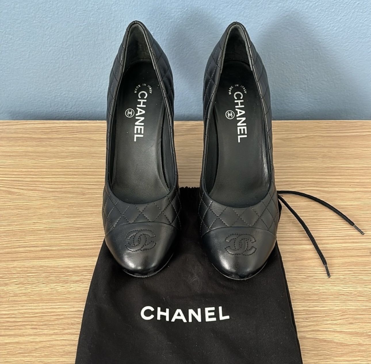 Authentic Lambskin Chanel Heels