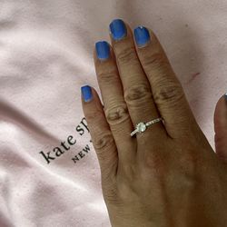 Beautiful White Gold Rings Size 8 