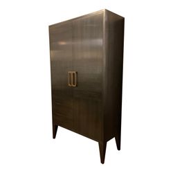 Arteriors Modern Charcoal-Finished Maher Cabinet