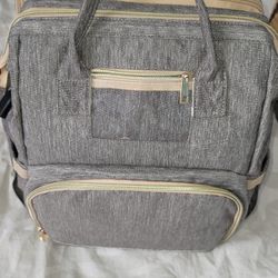Mommy Backpack . Portable Travel Crib Nappy