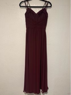 Burgundy dress xs