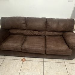 Brown Microfiber Couch