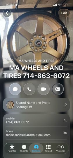 Ma wheels and tires