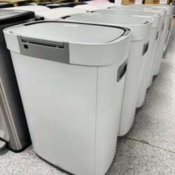 Modern Kitchen Trash Can – 60L Silver & 65L White Large Capacity 