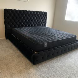 New In Box King Bed Frame With Mattress (Read Description Below)