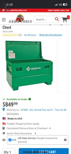 Greenlee job box 2448 gangbox knaack